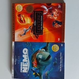 Lion King & Finding Nemo DVDs